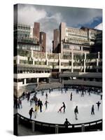 Open Air Ice Rink, Broadgate, City of London, London, England, United Kingdom-Adam Woolfitt-Stretched Canvas