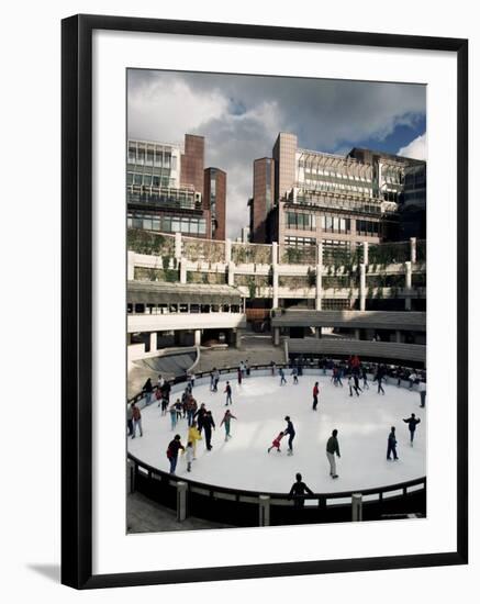 Open Air Ice Rink, Broadgate, City of London, London, England, United Kingdom-Adam Woolfitt-Framed Photographic Print