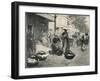 'Open air market, Avenue de Clichy', 1915-Edgar Chahine-Framed Giclee Print