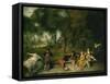 Open Air Party-Jean Antoine Watteau-Framed Stretched Canvas