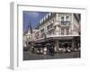 Open Air Pavement Brasserie Restaurant, Trouville, Calvados, Normandy, France-David Hughes-Framed Photographic Print