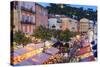 Open Air Restaurants in Cours Saleya-Amanda Hall-Stretched Canvas