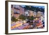 Open Air Restaurants in Cours Saleya-Amanda Hall-Framed Photographic Print