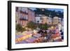 Open Air Restaurants in Cours Saleya-Amanda Hall-Framed Photographic Print