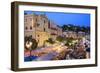 Open Air Restaurants in Cours Saleya-Amanda Hall-Framed Photographic Print