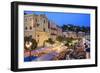 Open Air Restaurants in Cours Saleya-Amanda Hall-Framed Photographic Print