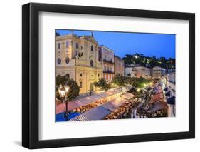 Open Air Restaurants in Cours Saleya-Amanda Hall-Framed Photographic Print