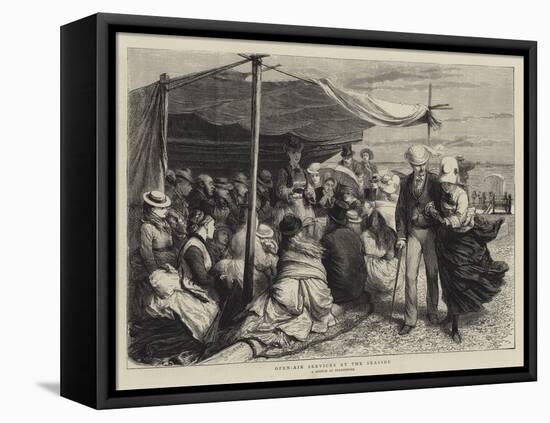 Open-Air Services at the Seaside-Godefroy Durand-Framed Stretched Canvas