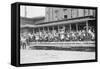 Open Air Trolley of Brooklyn Rapid Transit Is Passenger Packed-null-Framed Stretched Canvas