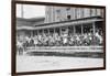 Open Air Trolley of Brooklyn Rapid Transit Is Passenger Packed-null-Framed Art Print