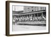 Open Air Trolley of Brooklyn Rapid Transit Is Passenger Packed-null-Framed Art Print