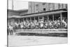 Open Air Trolley of Brooklyn Rapid Transit Is Passenger Packed-null-Stretched Canvas