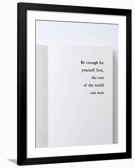 Open Book - Be Enough-Tom Frazier-Framed Giclee Print