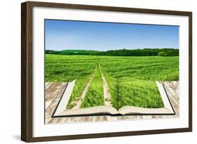 Open Book Of Nature With Way-Olegkalina-Framed Art Print