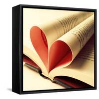 Open Book-Lisa Hill Saghini-Framed Stretched Canvas