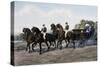 Open Carriage Drawn by Four Horses, 1863, by Guerard, France, 19th Century-null-Stretched Canvas