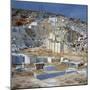 Open Cast Marble Mine, Greece, Europe-Tony Gervis-Mounted Photographic Print