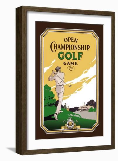 Open Championship Golf Game-null-Framed Art Print