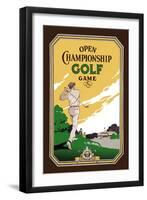 Open Championship Golf Game-null-Framed Art Print