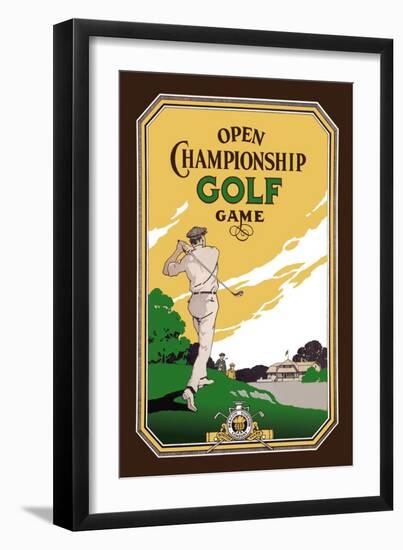 Open Championship Golf Game-null-Framed Art Print