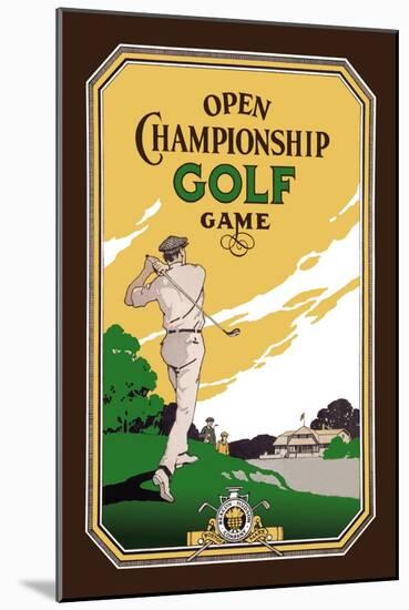Open Championship Golf Game-null-Mounted Art Print