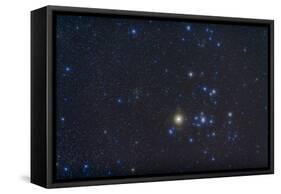 Open Cluster Hyades and Giant Star Aldebaran in the Constellation of Taurus-null-Framed Stretched Canvas