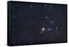 Open Cluster Hyades and Giant Star Aldebaran in the Constellation of Taurus-null-Framed Stretched Canvas