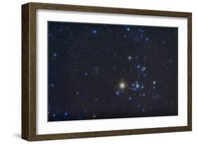 Open Cluster Hyades and Giant Star Aldebaran in the Constellation of Taurus-null-Framed Photographic Print