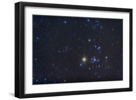 Open Cluster Hyades and Giant Star Aldebaran in the Constellation of Taurus-null-Framed Photographic Print