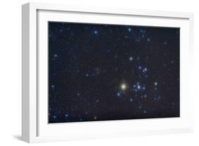 Open Cluster Hyades and Giant Star Aldebaran in the Constellation of Taurus-null-Framed Photographic Print