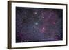 Open Cluster Messier 52 and the Bubble Nebula in the Constellation Cassiopeia-null-Framed Photographic Print