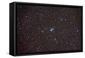 Open Cluster NGC 457 in the Constellation Cassiopeia-null-Framed Stretched Canvas