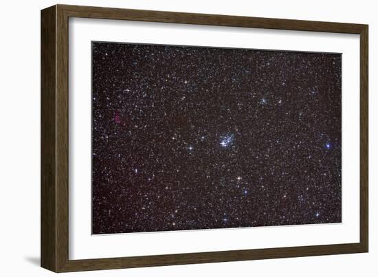 Open Cluster NGC 457 in the Constellation Cassiopeia-null-Framed Photographic Print