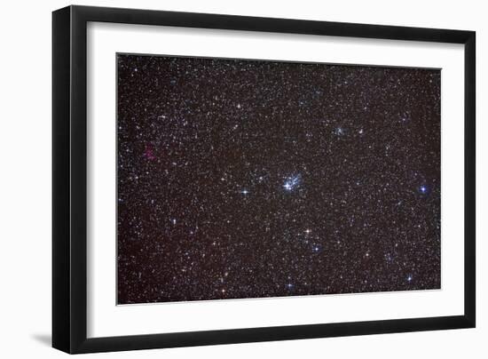 Open Cluster NGC 457 in the Constellation Cassiopeia-null-Framed Photographic Print