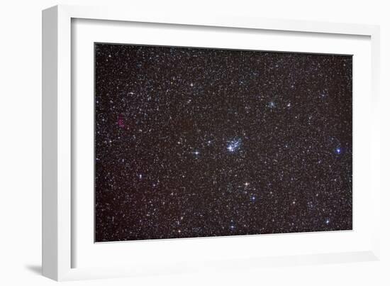 Open Cluster NGC 457 in the Constellation Cassiopeia-null-Framed Photographic Print