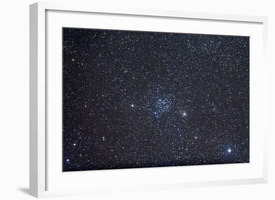 Open Clusters Messier 35 and NGC 2158 in the Constellation Gemini-null-Framed Photographic Print