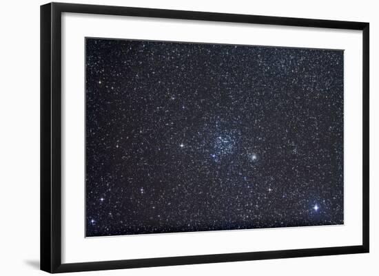 Open Clusters Messier 35 and NGC 2158 in the Constellation Gemini-null-Framed Photographic Print