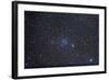 Open Clusters Messier 35 and NGC 2158 in the Constellation Gemini-null-Framed Photographic Print