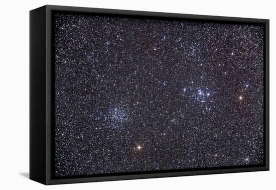 Open Clusters Messier 47 and Messier 47 in the Constellation Puppis-null-Framed Stretched Canvas
