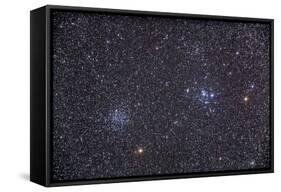 Open Clusters Messier 47 and Messier 47 in the Constellation Puppis-null-Framed Stretched Canvas