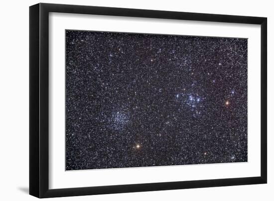 Open Clusters Messier 47 and Messier 47 in the Constellation Puppis-null-Framed Photographic Print