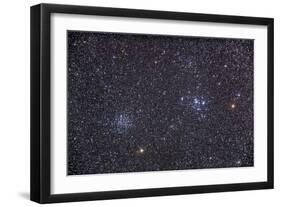 Open Clusters Messier 47 and Messier 47 in the Constellation Puppis-null-Framed Photographic Print