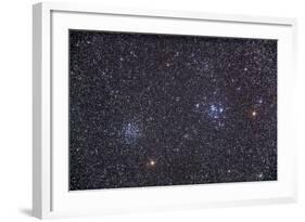 Open Clusters Messier 47 and Messier 47 in the Constellation Puppis-null-Framed Photographic Print