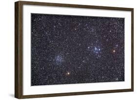 Open Clusters Messier 47 and Messier 47 in the Constellation Puppis-null-Framed Photographic Print