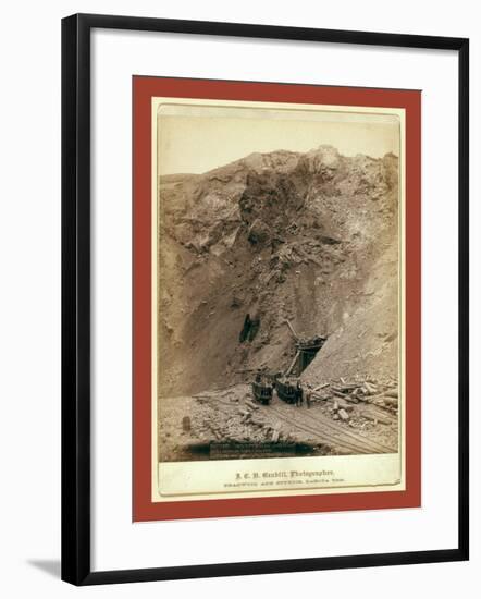 Open Cut in the Great Homestake Mine, at Lead City, Dak-John C. H. Grabill-Framed Giclee Print