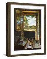 Open Door on a Garden, 1934-Konstantin Andreevic Somov-Framed Giclee Print