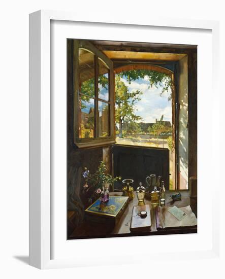 Open Door on a Garden, 1934-Konstantin Andreevic Somov-Framed Giclee Print