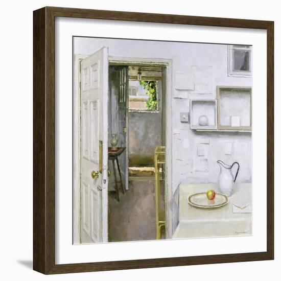 Open Doors with Still Life and Letter, 2004-Charles E. Hardaker-Framed Giclee Print