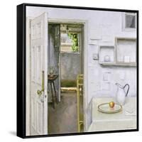 Open Doors with Still Life and Letter, 2004-Charles E. Hardaker-Framed Stretched Canvas
