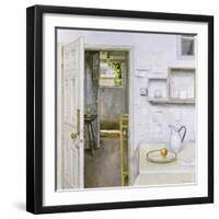 Open Doors with Still Life and Letter, 2004-Charles E. Hardaker-Framed Premium Giclee Print